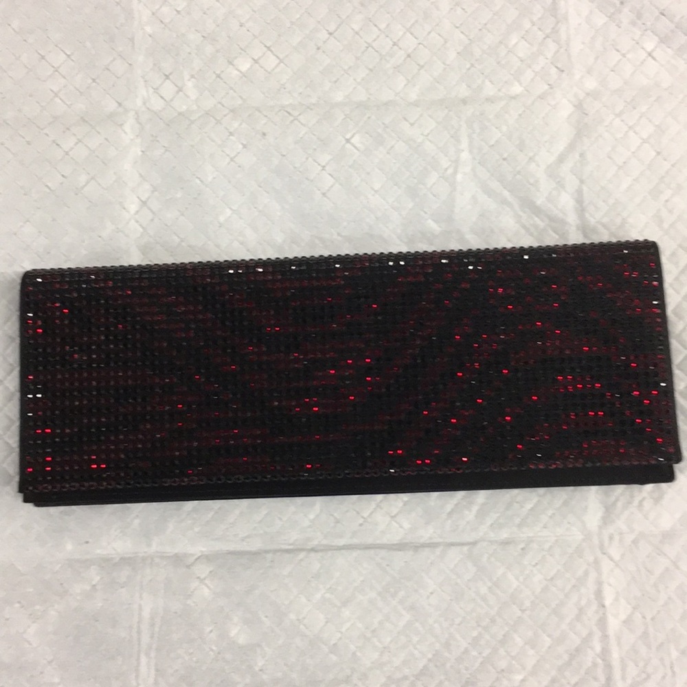 Escada black and red crystal clutch - Picture 2 of 8